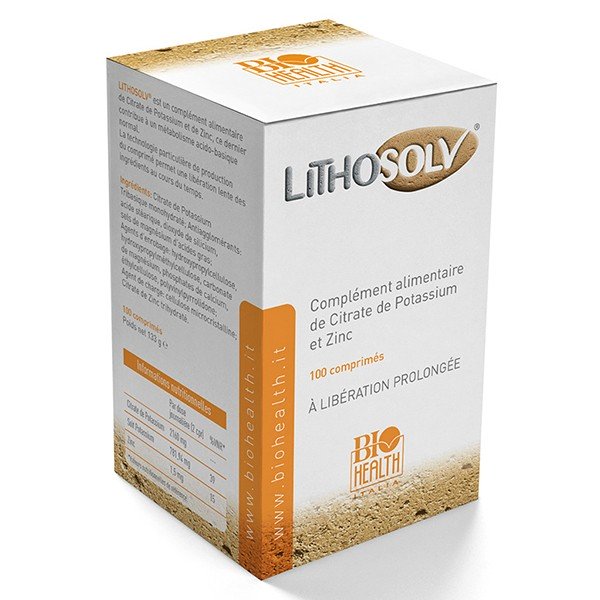 Biohealth Lithosolv Citrate de Potassium 100 comprimés