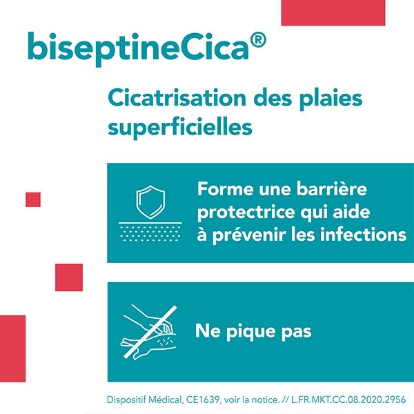BiseptineCica Cicatrisation des Plaies Superficielles 50g