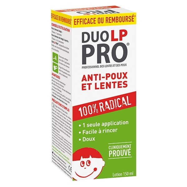 Duo-LP Pro Lotion Anti-Poux et Lentes 150ml + Peigne Anti-Poux