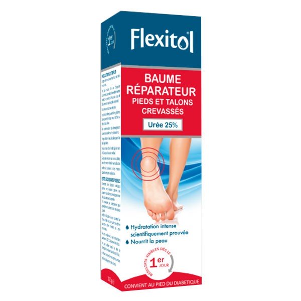 Flexitol Baume Réparateur 25% Urée Pieds et Talons Crevassés 112g