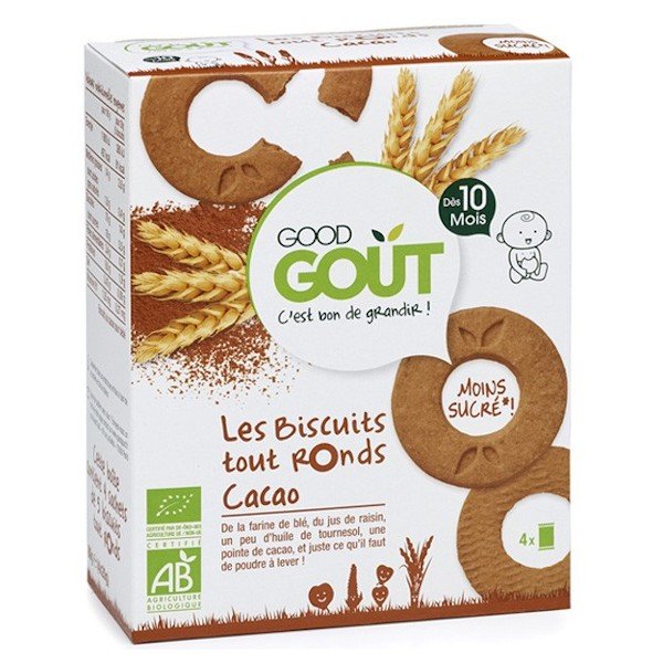 Good Goût Biscuits Carrés Banane +8m Bio 50g