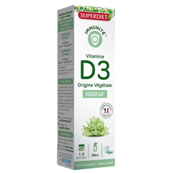 Vitamine D3 Végétale 1000 UI Spray - 20 ML- D Plantes