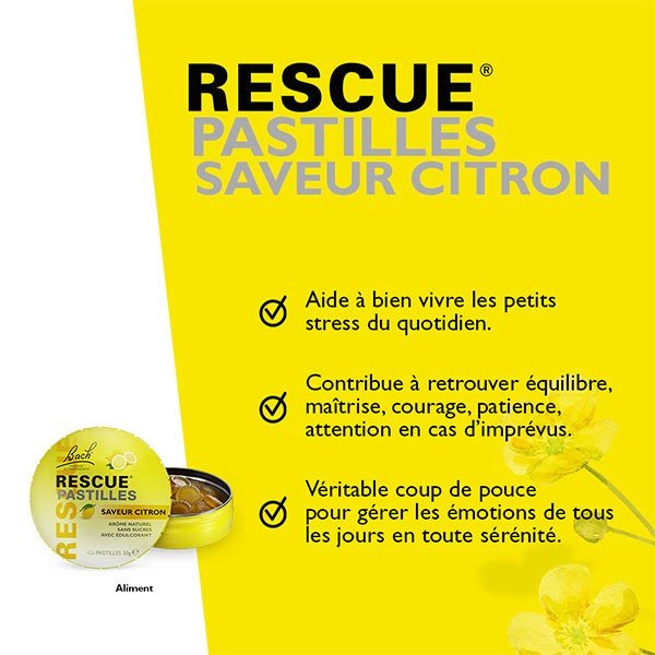 RESCUE® Pastilles Citron - 50 g 